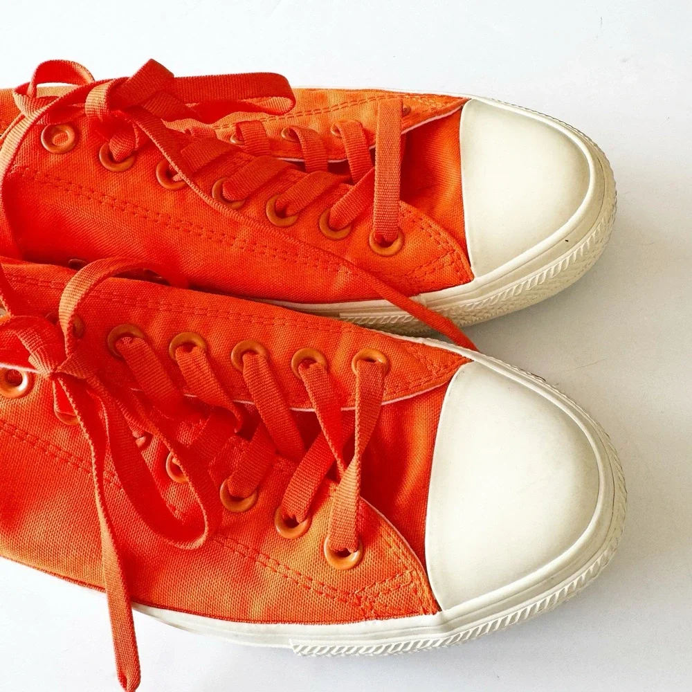 Converse Chuck Taylor Cordura Low Top  Size M9 W11 Blaze Orange School Colors